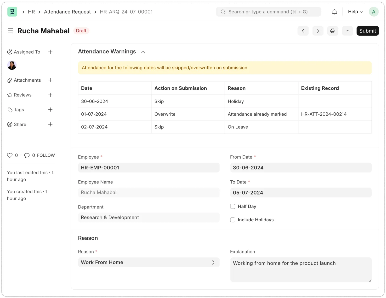 Effortless Attendance Management